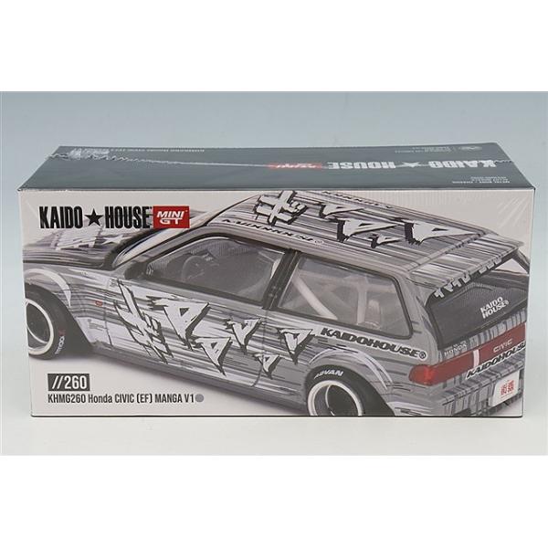 KAIDO HOUSE x TSM ミニGT 1/64 ホンダ シビック EF Kaido マンガ V1 (左ハンドル)