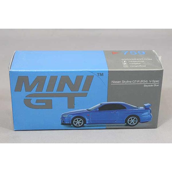 TSM ミニGT 1/64 日産 スカイライン GT-R R34 Vスペック ベイサイド