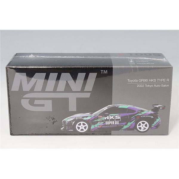 TSM ミニGT 1/64 トヨタ GR86 HKS タイプR 2022 東京オートサロン 右
