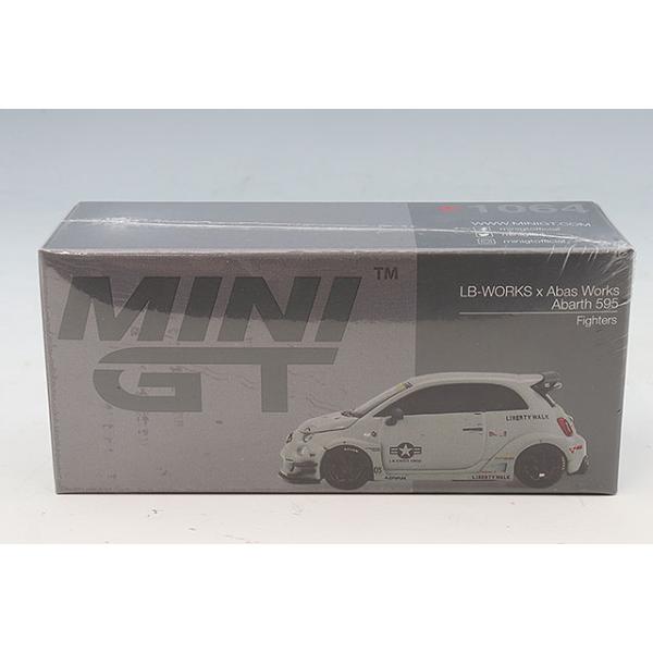 TSM ミニGT 1/64 アバルト 595 LB-WORKS x Abas Works Fighters (左ハンドル)