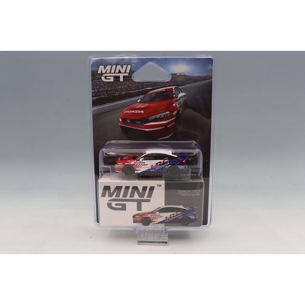 TSM ミニGT 1/64 ホンダ シビック Type R 2024 ペースカー HRC 左