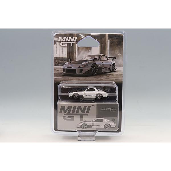 TSM ミニGT 1/64 マツダ RX-7 RE雨宮 シルバーメタリック 左ハンドル