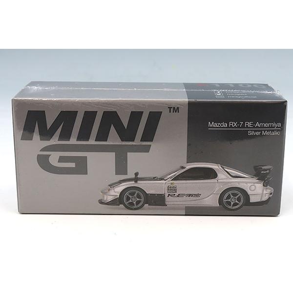TSM ミニGT 1/64 マツダ RX-7 RE雨宮 シルバーメタリック 左ハンドル