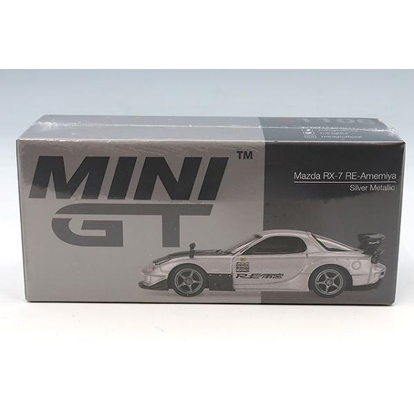 TSM ミニGT 1/64 マツダ RX-7 RE雨宮 シルバーメタリック 右ハンドル