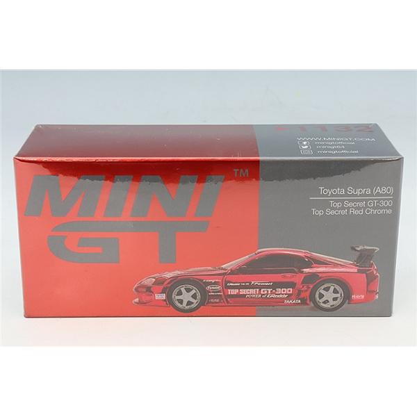 TSM ミニGT 1/64 トヨタ スープラ (A80) GT-300 トップシークレット レッドクロム (左ハンドル)