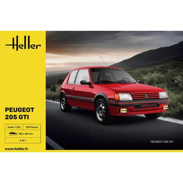 エレール プラモデル 1/24 プジョー 205 GTI (日本語対訳補足説明書付属)