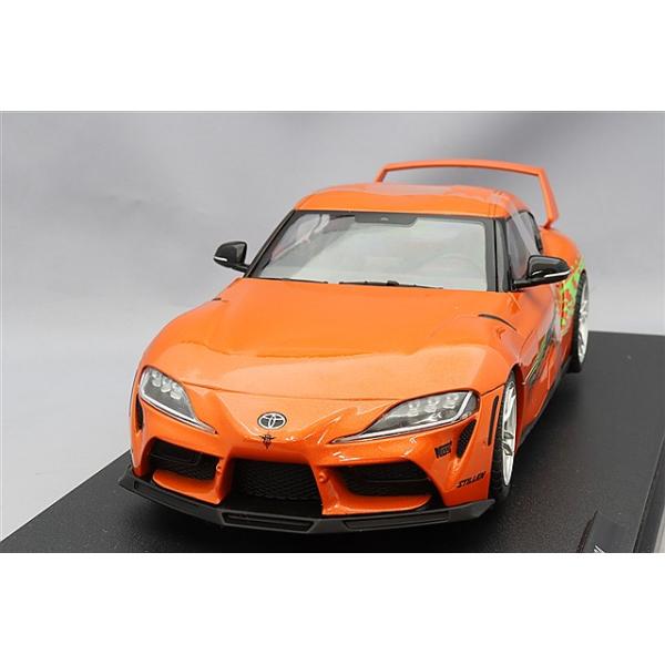 ソリド 1/18 トヨタ GR スープラ トリビュート 2024 オレンジ 左