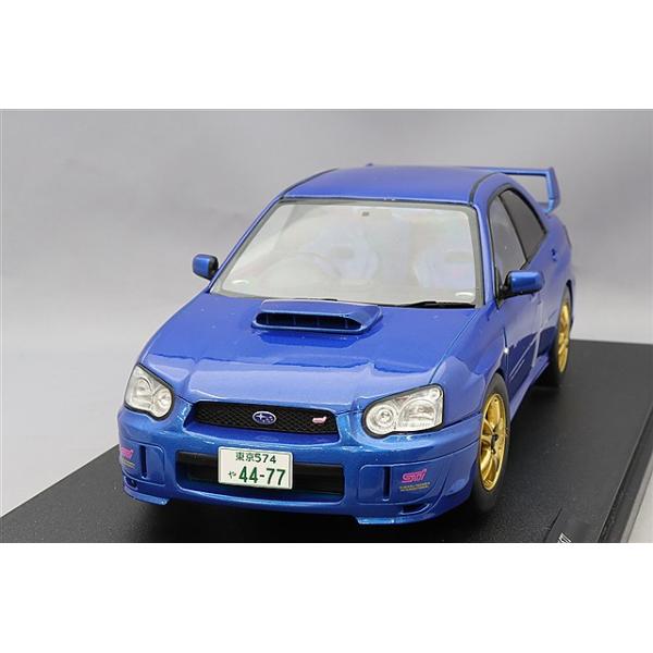 ソリド 1/18 スバル インプレッサ WRX STI 2003 ブルー 右ハンドル
