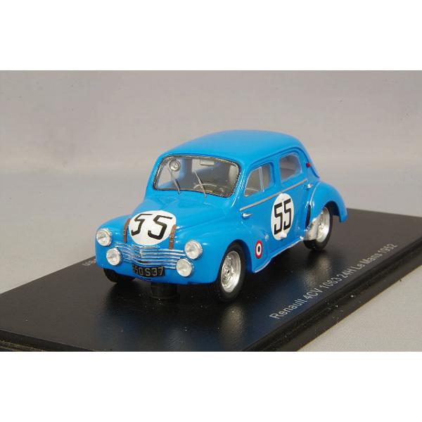 ミニカー/完成品 スパーク 1/43 ルノー 4CV 1063 1952 ルマン24H #55 J
