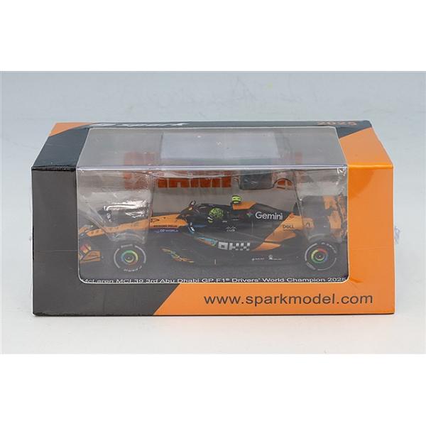 スパーク 1/64 マクラーレン MCL39 2025 F1 アブダビGP 3位 2025 #4 L.ノリス ドライバーズチャンピオン ピットボード付