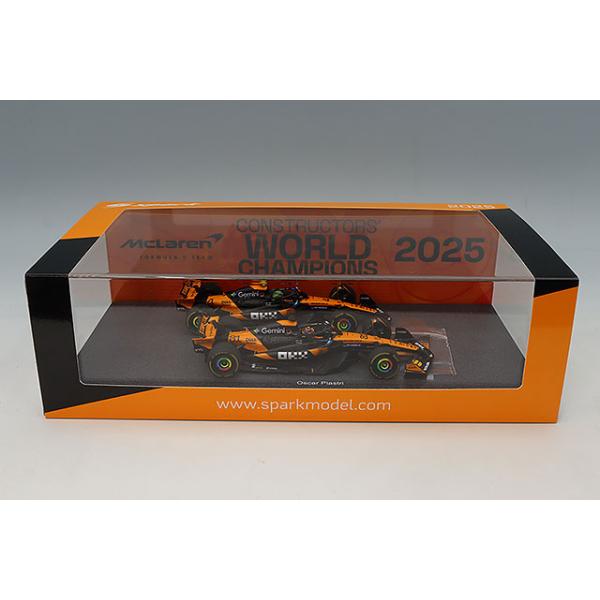 スパーク 1/43 マクラーレン MCL39 #4 &amp; #81 F1 2025 Constructors' Champion L.ノリス &amp; O.ピアストリ