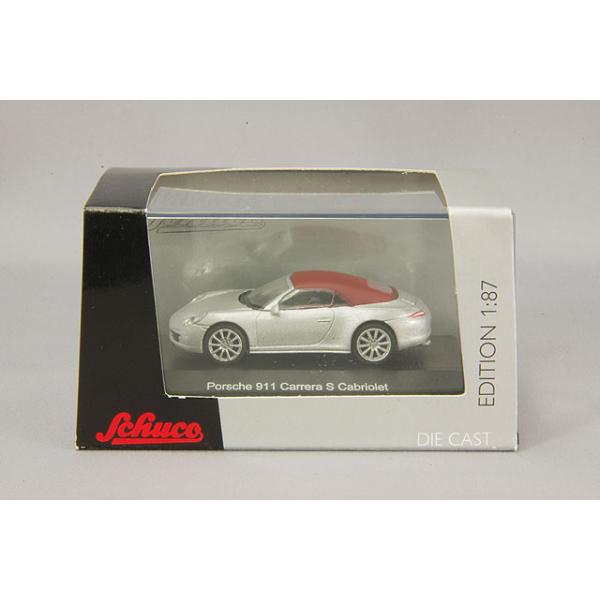 シュコー 1/87 ポルシェ 911 S 991 カブリオ ソフトトップ シルバー