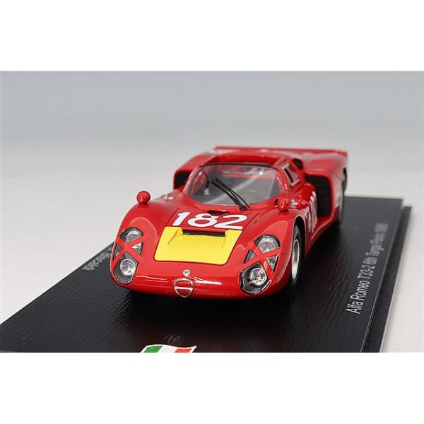 スパーク 1/43 アルファロメオ T33-2 1968 タルガフローリオ 6位 #182