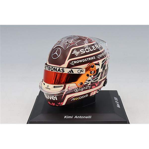 キミ・アントネッリ 2025年 マイアミGP メルセデス ヘルメット 1/5 スパーク 1/5 ヘルメット メルセデス AMG ペトロナス F1チーム K