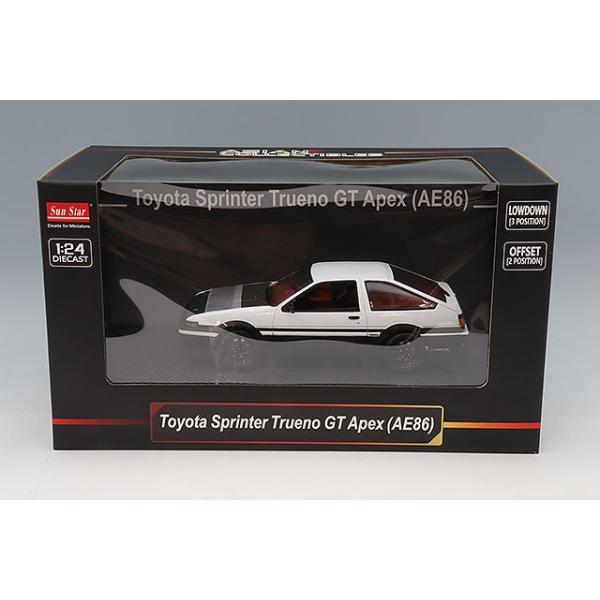 サンスター 1/24 トヨタ スプリンター トレノ GT Apex (AE86) ホワイト