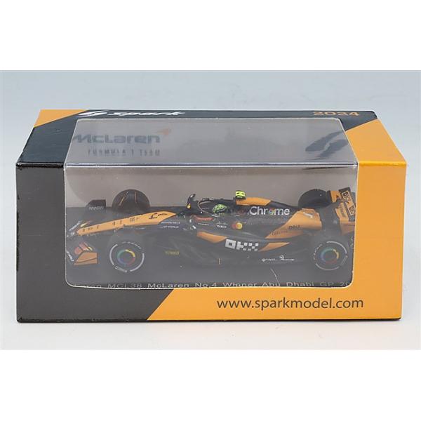 スパーク 1/64 マクラーレン MCL38 2024 F1 アブダビGP ウィナー #4 L