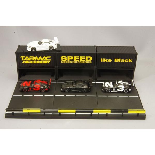 ミニカー/完成品 Tarmac 1/64 メルセデス AMG GT3 #3 ピットジオラマ