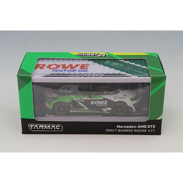 Tarmac 1/64 メルセデス AMG GT3 クラフトバンブーレーシング "ROWE" 2025 GTワールドチャレンジアジア コンテナ付