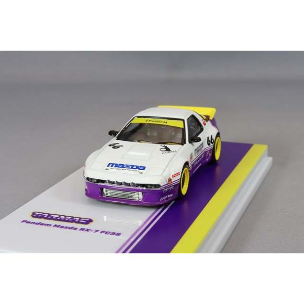 Tarmac 1/64 パンデム マツダ RX-7 FC3S ホワイト/パープル : キッド