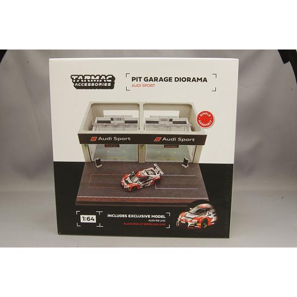 ミニカー/完成品 Tarmac 1/64 レーシング ピットガレージ