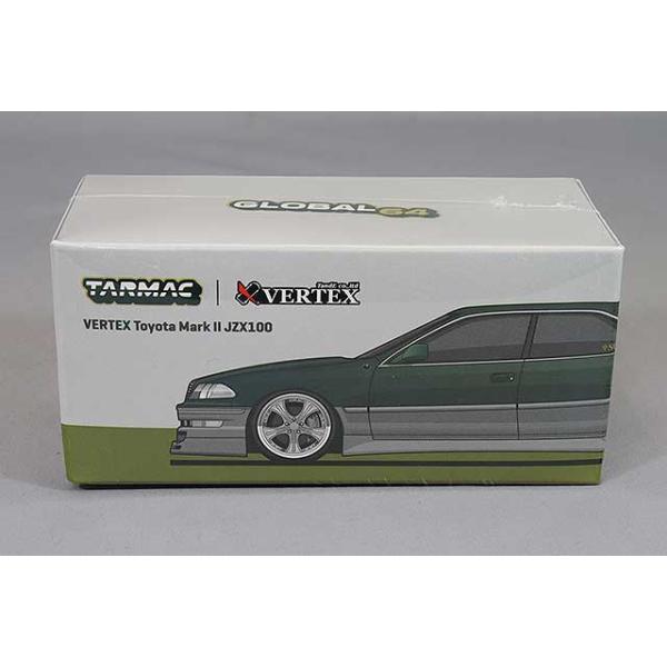 Tarmac 1/64 VERTEX トヨタ マーク II JZX100 ダークグリーン