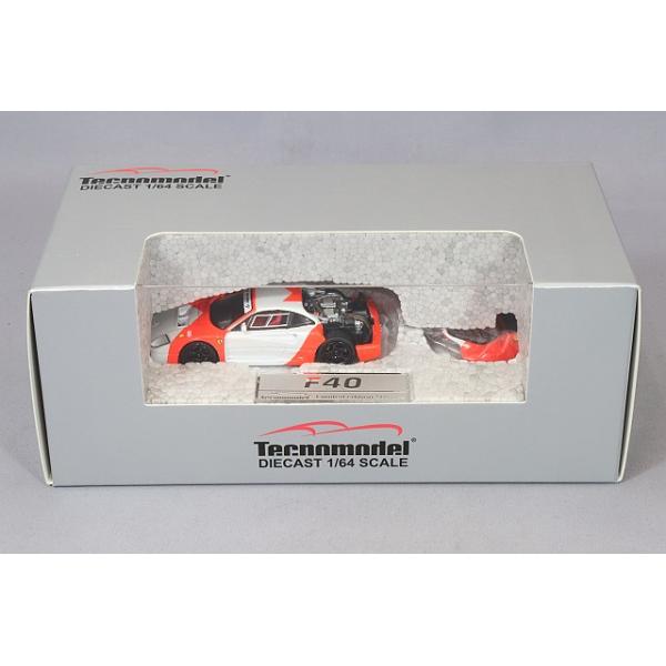 テクノモデル 1/64 フェラーリ F40 LM 1996 レッド/ホワイト/ブラック