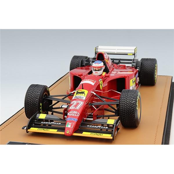 テクノモデル 1/18 フェラーリ 412 T2 1995 F1 日本GP #27 J.アレジ レインタイヤ車 ドライバーフィギュア付