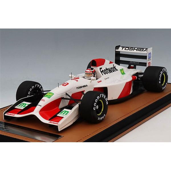 テクノモデル 1/18 フットワーク FA13 1992 F1 日本GP #10 鈴木亜久里 ドライバーフィギュア付