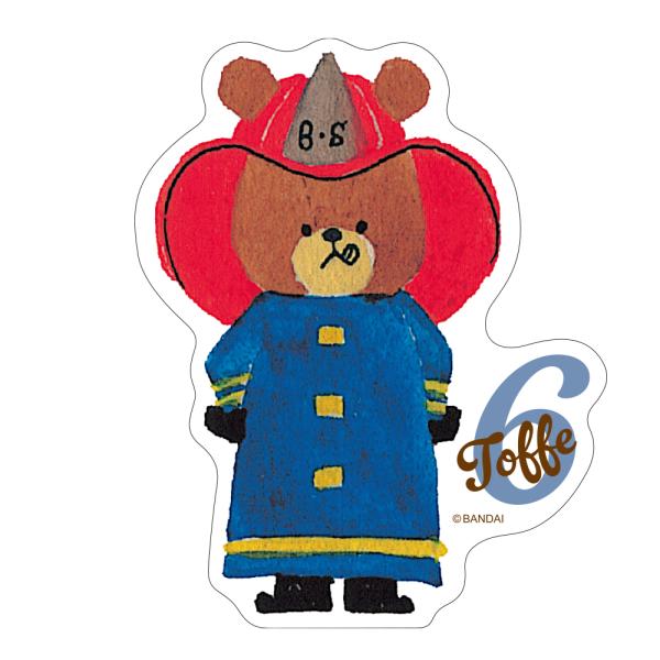 ダイカットビニールステッカー　トフィー　くまのがっこう ジャッキーズマルシェ限定