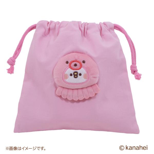 カナヘイ　ピスケがつくったぬいぐるみ ぬいぐるみ巾着 ピスケ カナヘイ カナヘイのおみせ10周年