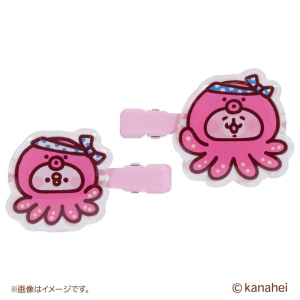 前髪クリップ　ピンク　ピスケとうさぎ　カナヘイ　カナヘイのおみせ10周年