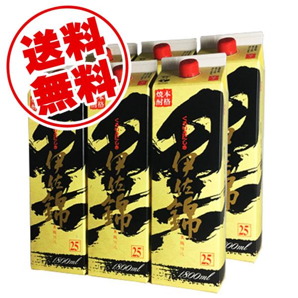 芋焼酎 ストア 大口酒造 黒伊佐錦 25度 1800mlパック×6本セット Amazon