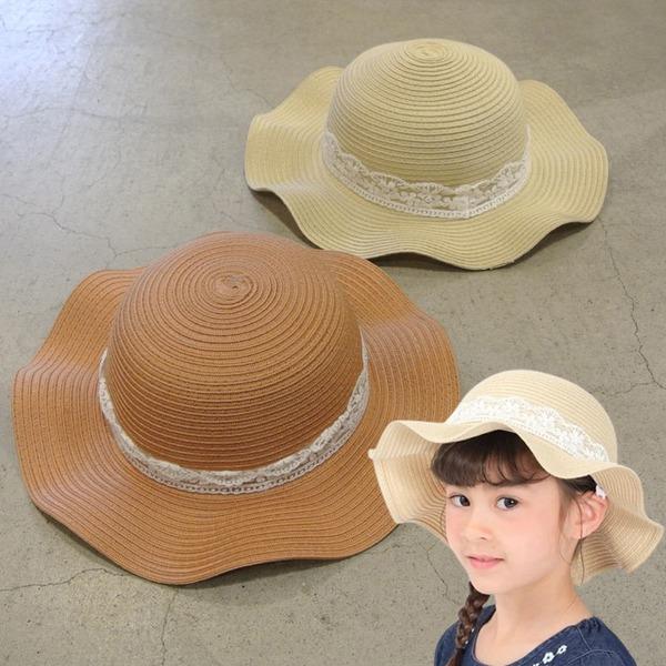 Kids Foret　キッズフォーレ　洗えるヒラヒラハット 子供服 NEW 26春夏