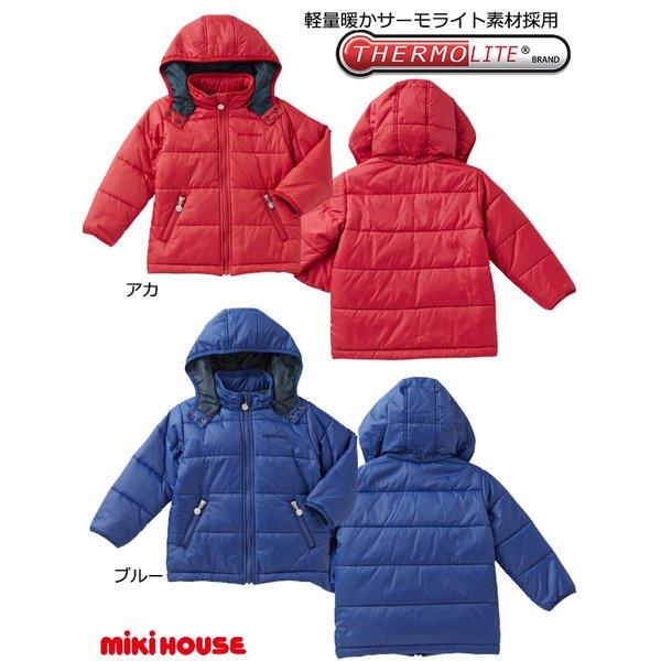 100 赤 男の子 女の子 中綿 アウター ミキハウス mikihouse 軽量 暖か  