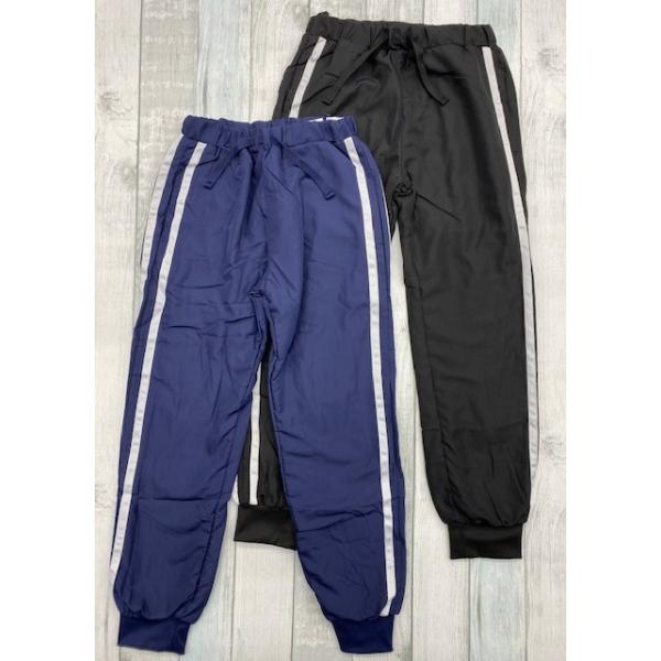 あったか シャカシャカパンツ 160cm 150cm 裏トリコット 無地 ウエストゴム サイドライン 柔らか 防寒 黒 ネイビー 子供服 男の子 ジュニア 暖かボトム
