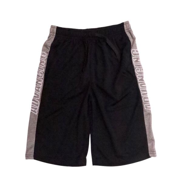 ハーフパンツ 150cm ストレッチ ダブル メッシュ 切り替え バスパン ウエストゴム 夏 半ズボン 男の子 子供服 キッズ ロゴ 涼しい シンプル パンツ ジュニア