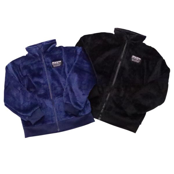 フリース ジャケット 110cm 120cm 130cm 140cm 150cm 160cm 型押し キッズ スクール ふわふわ あったか 毛布のような アウター 子供服 男の子 暖かい 防寒 羽織