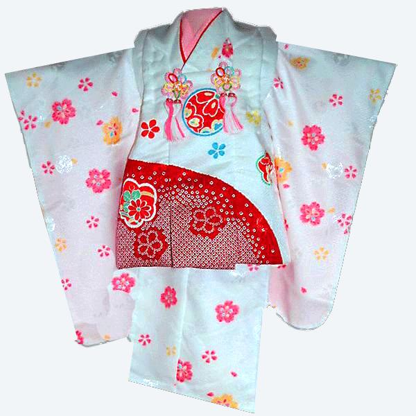 七五三着物753 被布セット3歳着物梅柄白 Buyee 日本代购平台 产品购物网站大全 Buyee一站式代购bot Online