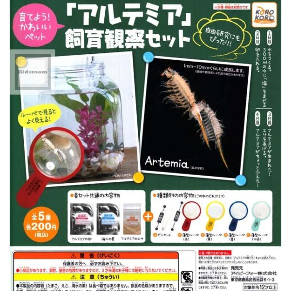 育てよう かわいいペット アルテミア 飼育観察セット 全5種セット ガチャ ガシャ コンプリート G キッズルーム 通販 Yahoo ショッピング