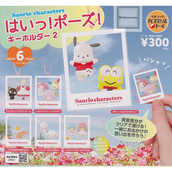 サンリオキャラクターズ はいっ！ポーズ！キーホルダー2 全6種セット