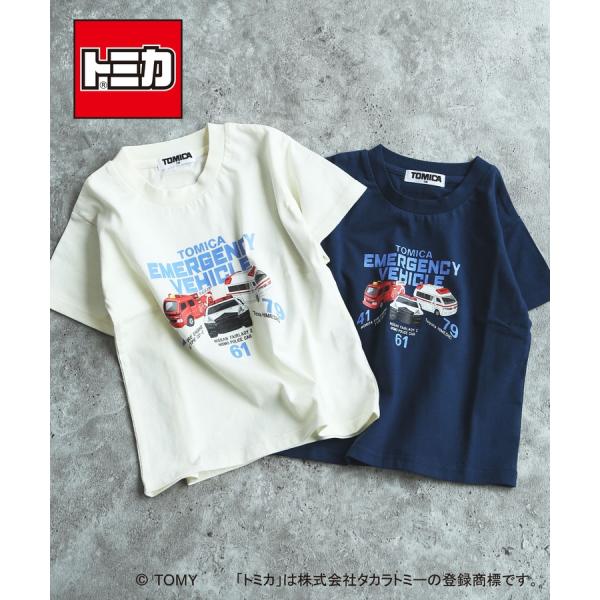 半袖Tシャツ トミカコラボ TOMICA はたらく車  男の子 キッズ 子供服 80-130cm ディラッシュ DILASH K 新作 2602 70