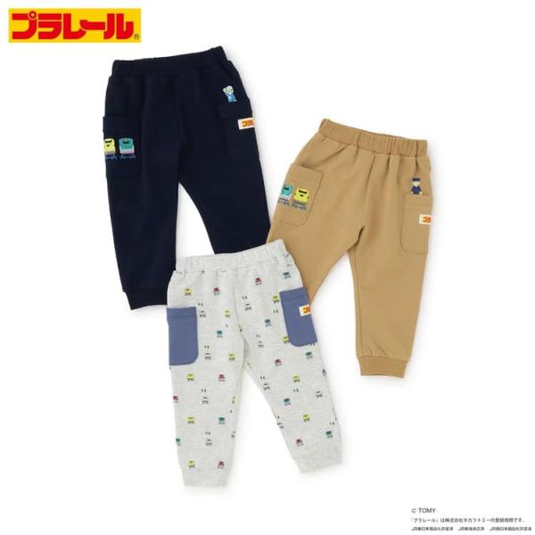 早割10％OFF プラレール カットロングパンツ 長ズボン プティマイン 男の子 キッズ 子供用 80-130cm petit main K 新作 2603 74