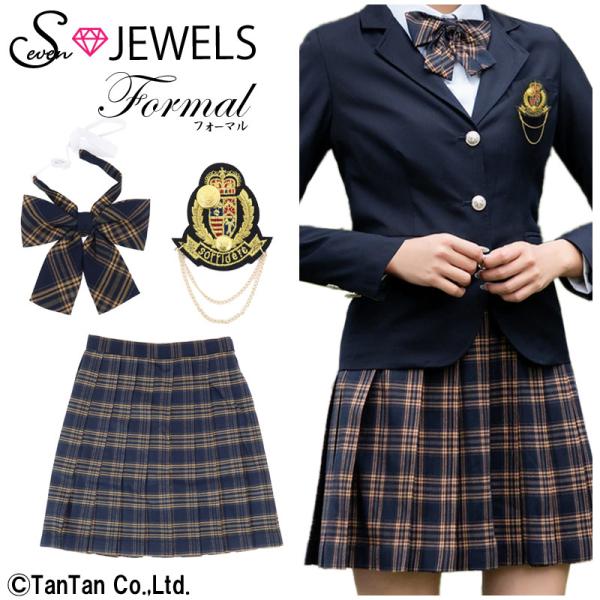 �X�J�[�g �`�F�b�N �q���p ���w�� ���Ǝ� ������ ���\�� ���̎q Seven JEWELS �Z�u���W���G���Y �t�H�[�}�� �t���b�V���[�Y G 2104 34 C