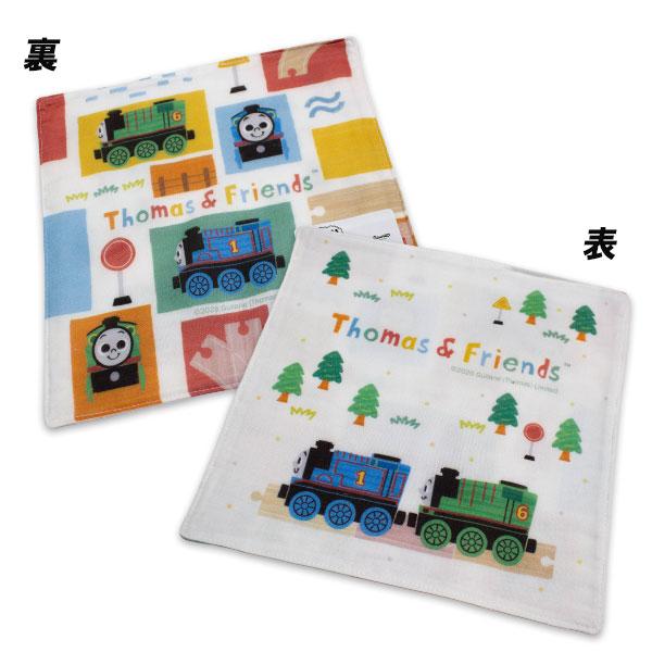 きかんしゃトーマス 両面ガーゼミニハンカチ フォレストレール柄 約25×25cm THOMAS＆FRIENDS タオル タオルハンカチ ハンカチタオル プチタオル 2026年