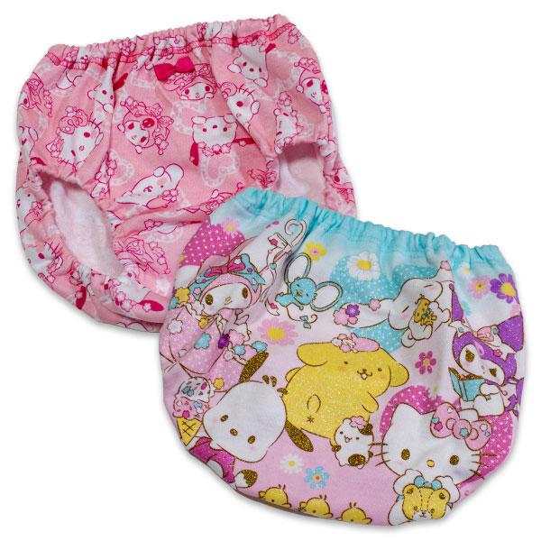 送料無料 サンリオキャラクターズ プレミアム カラーショーツ2枚組A 肌着 女児 インナー サンリオ sanrio 2026年