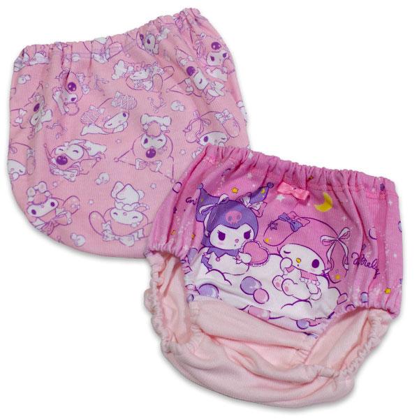 送料無料 マイメロディ＆クロミ カラーショーツ2枚組A 肌着 女児 インナー サンリオ sanrio kuromi MY MELODY 2026年