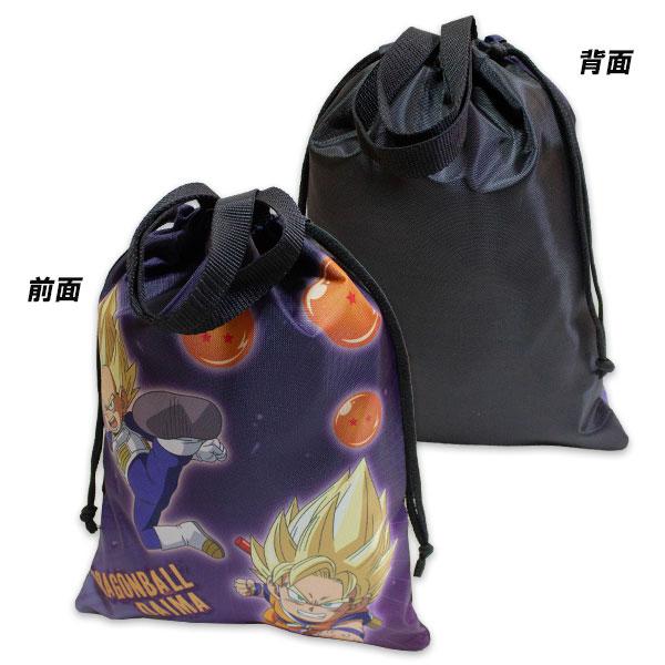 送料無料 ドラゴンボールDAIMA 巾着シューズケース 黒 LDB4-1980 約25×33cm 上靴入れ 上履き入れ シューズバッグ DRAGONBALL DAIMA 2025-2026年