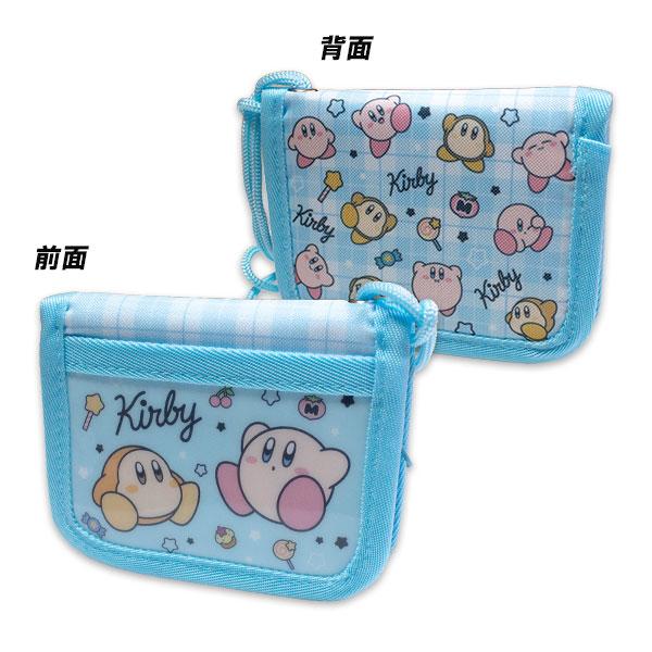 BANDAI（バンダイ） 送料無料 星のカービィ 窓付き財布 ブルー 約H100