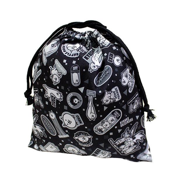 巾着 きんちゃく 袋 小物入れ かばん 体操服袋 上靴袋 上履き袋 給食エプロン袋 にゃんこ大戦争 NYANKO DAISENSOU最新柄の巾着Mになります。体操服・給食エプロン・上履き等入りますよ。【サイズ】約H290×W260mm【素材...