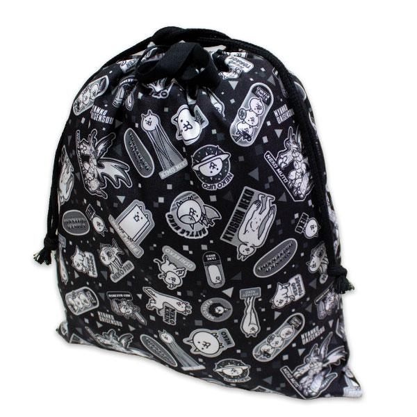 巾着 きんちゃく 袋 小物入れ かばん 体操服袋 上靴袋 上履き袋 給食エプロン袋 にゃんこ大戦争 NYANKO DAISENSOU最新柄の巾着Lになります。体操服・給食エプロン・上履き等入りますよ。【サイズ】約H385×W340mm【素材...